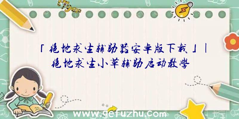 「绝地求生辅助器安卓版下载」|绝地求生小草辅助启动教学